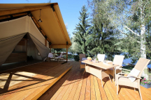Marina Glamping Nová Živohošť stany k pronájmu s terasou