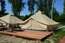 Kemp Stříbrný rybník Stany pronájem