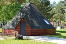 Kemp Stříbrný rybník pronájem Teepee s vlastním barem, krbem a až pro 50 osob