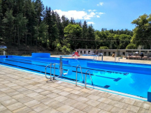 Koupaliště a kemp Křtiny Koupalište po rekonstrukci 2021