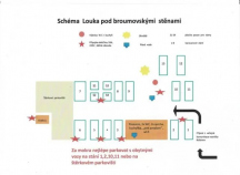 Stellplatz Arkáda Schéma areálu stellplatz