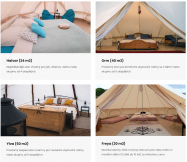 Glamp U Rozmařilého námořníka vybavené Glamp stany