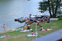 Autokemp Komorník pláž s půjčovnou lodí, šlapadel a paddelboardů
