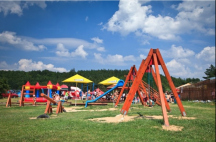 Autocamp Wilsonka na Dalešické přehradě hřiště pro děti