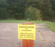 Místa pro karavany a Hotel Orlice 