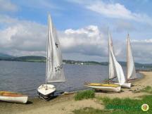 Kemp Jestřábí I. Lipno půjčovna plachetnic