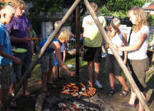 Camping Božanov v kempu k dispozici ohniště