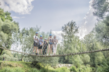 Kemp Letní den Další adrenalin - přejezd lanovou dráhou přes řeku