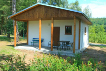 Autokemp Křivonoska Nový 4L bungalov, koupelna, WC, kuchyn