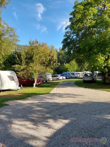 Camping Matyáš místa pod stromy