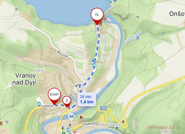 Penzion a camp Drops přehrada je 1,4km
