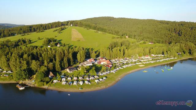 Camping Resort Frymburk Camping Frymburk letecký pohled